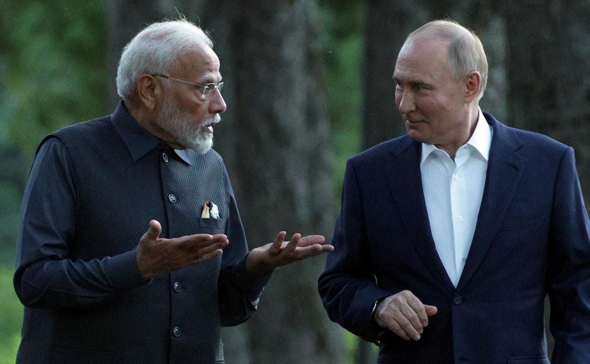 NDTV: Путин пообещал премьеру Индии Моди вернуть всех индийцев, которых обманом заставили подписать контракт с российской армией