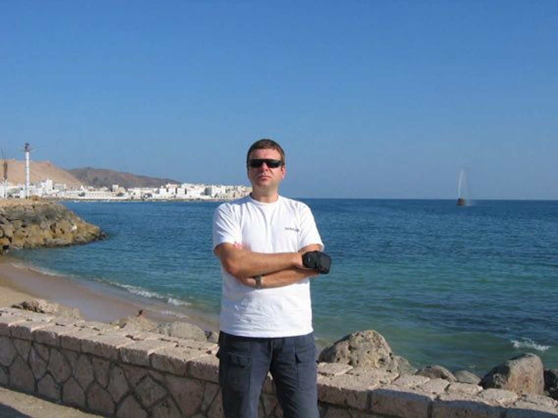 Ruslan Markov on the waterfront in Mukalla, Yemen