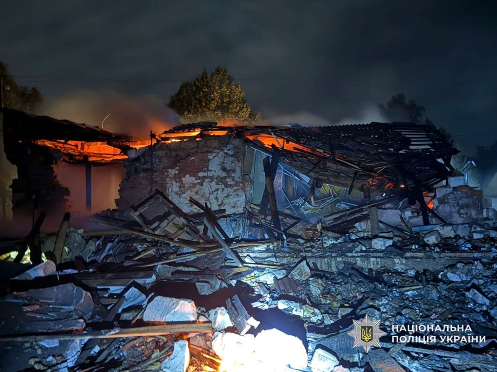 Последствия российского налета на Черниговскую область в ночь на 9 октября 2025 года