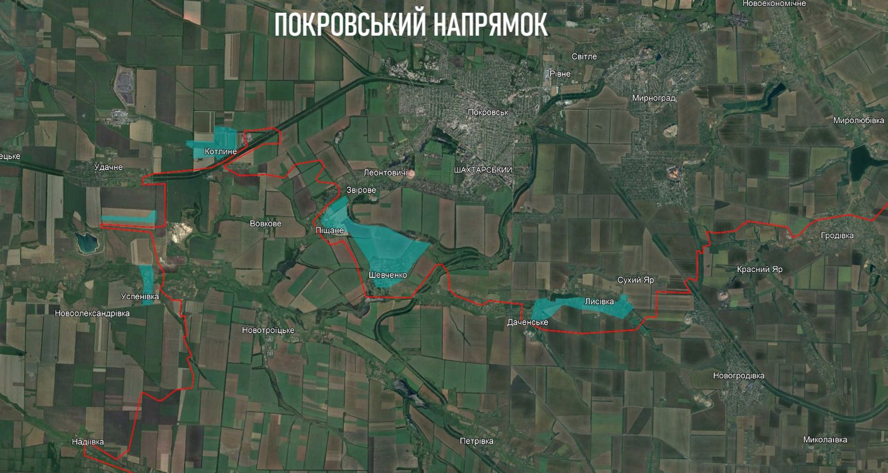 Ситуация на западном фланге покровского направления по версии ресурса «Dnipro Osint ⟨ Гарбуз ⟩»